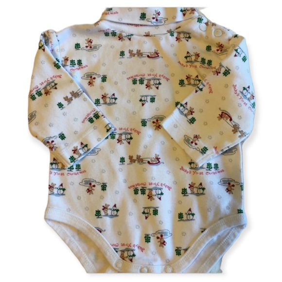 Baby’s First Christmas Holiday 2pc. Outfit 3/6M - Picture 3 of 4